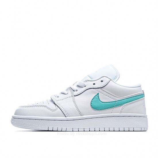 Nike Air Jordan 1 LowWhite/NeonAJ1 Low Top Classic Retro Culture Casual Sports Basketball Shoes