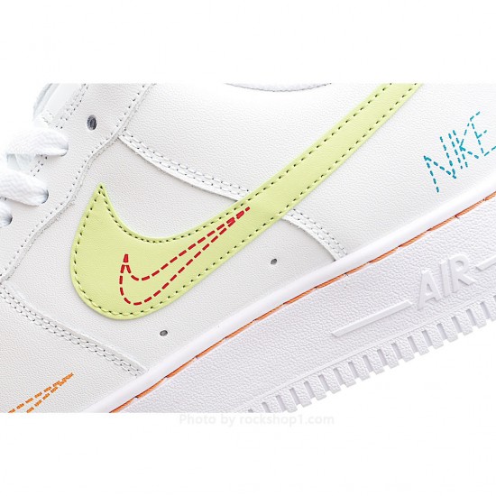 Nike Air Force 107 Low White Green Low Top