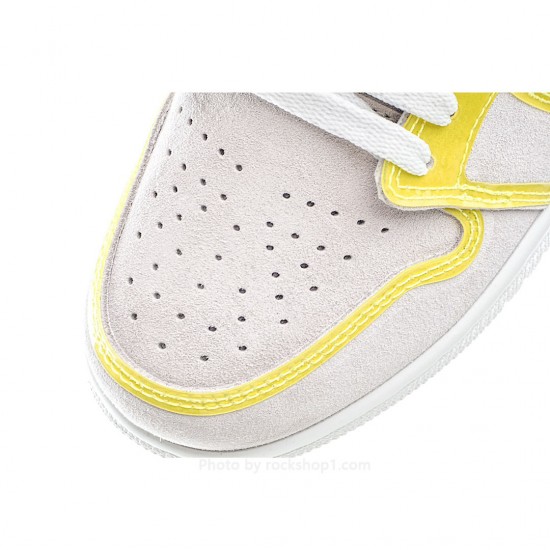 Wmns Air Jordan 1 Mid LX 'Off White Opti Yellow'