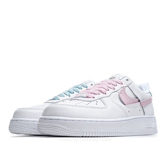 Nike Air Force 1 '07 Luxe White Pink Green Low Top