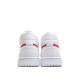 Wmns Air Jordan 1 Mid 'White University Red'