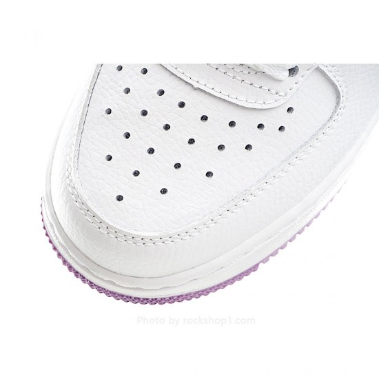 Nike Air Force 1 High '07 White and Purple High Top