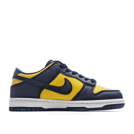 Nike SB Dunk LowMichigan Low Top Sneakers Blue Yellow