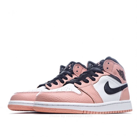 Air Jordan 1 Mid GS 'Pink Quartz'