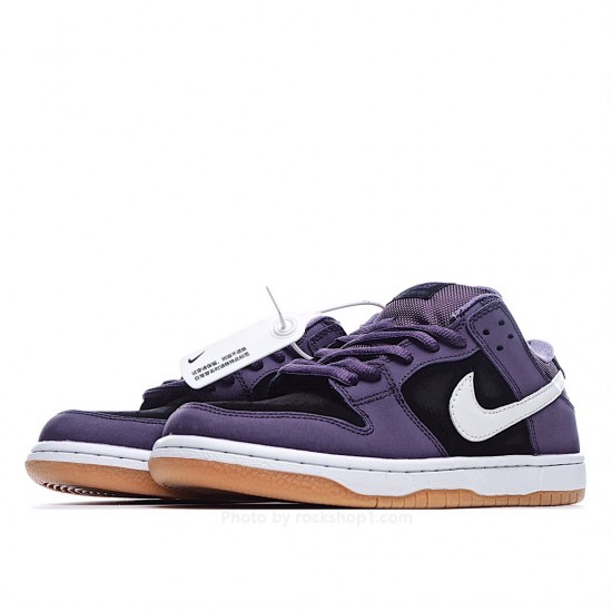 WMNS Nike SB Dunk Low Pro QS Raw Gum Purple Low Sneakers