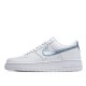 Nike Air Force1 LOW07 Trainers in White blue    蓝 