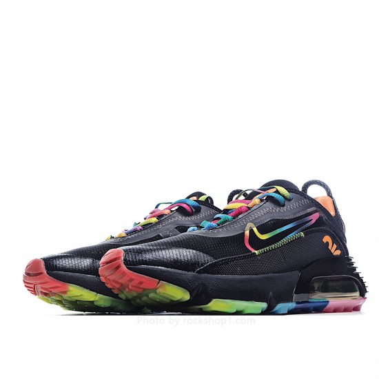 Nike Air Max 2090Multicolor/Black Running Shoes Black Rainbow