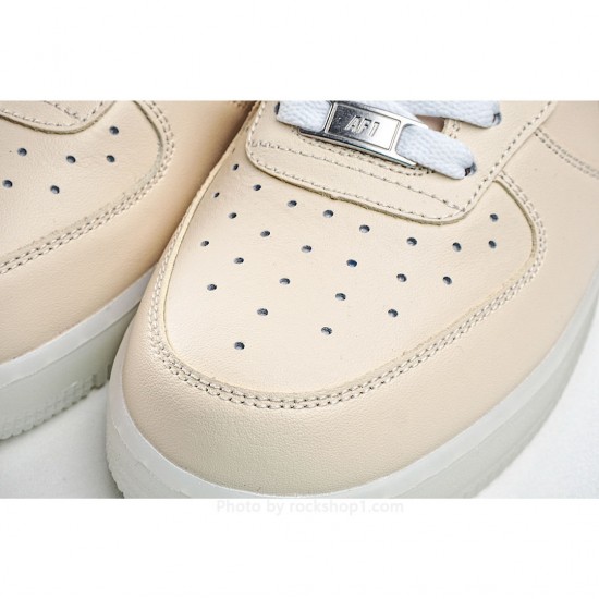 Nike Air Force1 Beige Low-Top Sneakers