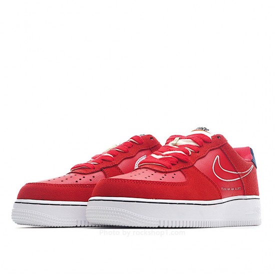 Nike NK Air Force 107 Sneakers Red & Blue