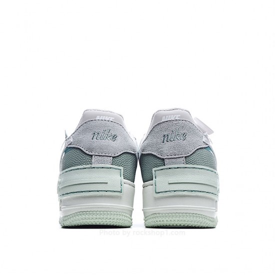 Nike WMNS Air Force 1 Shadow Low Top Sneakers Grey Green