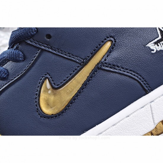 Nike Supreme X Dunk SB Low Blue Gold