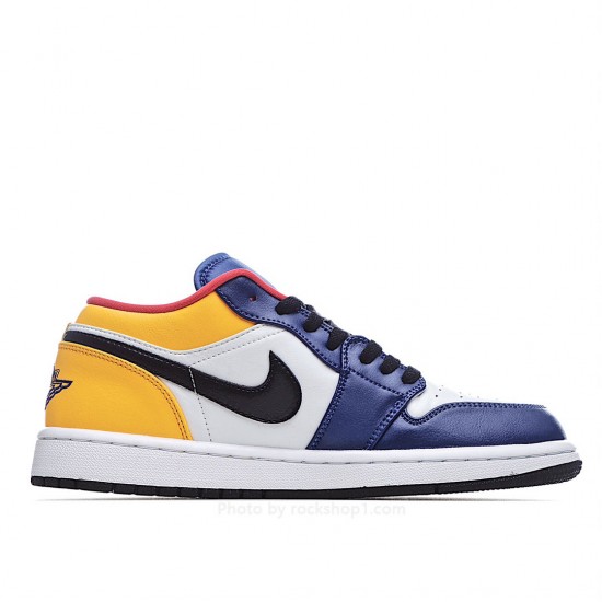 Air Jordan 1 Low 'White Deep Royal Blue'