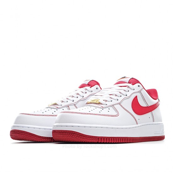 Nike Air Force 107 White Red Tick