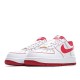 Nike Air Force 107 White Red Tick