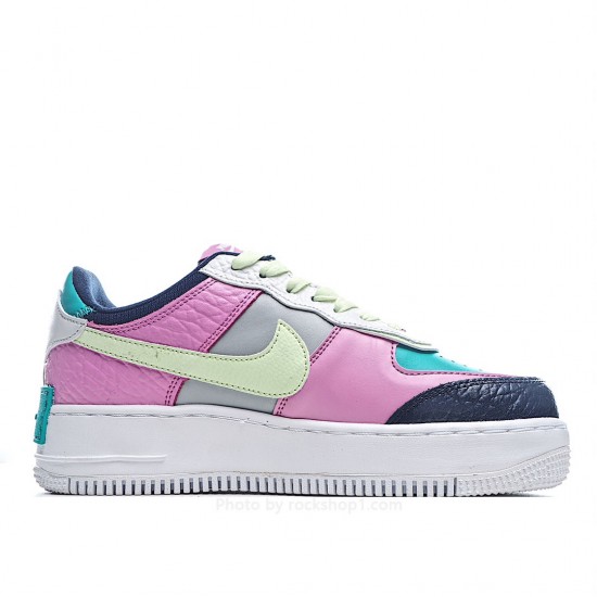 Nike WMNS Air Force 1 Shadow Black Pink Green