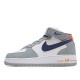 Nike Air Force 1 White Gray Blue Orange