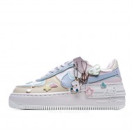 Nike Air Force 1 Shadow White Blue Pink