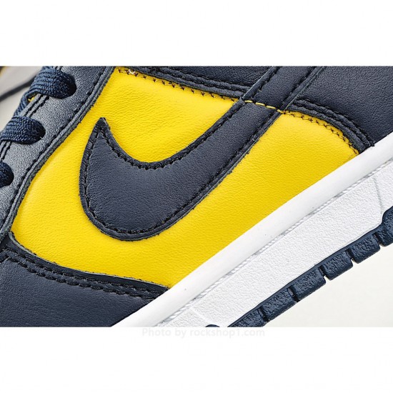 Nike SB Dunk LowMichigan Low Top Sneakers Blue Yellow