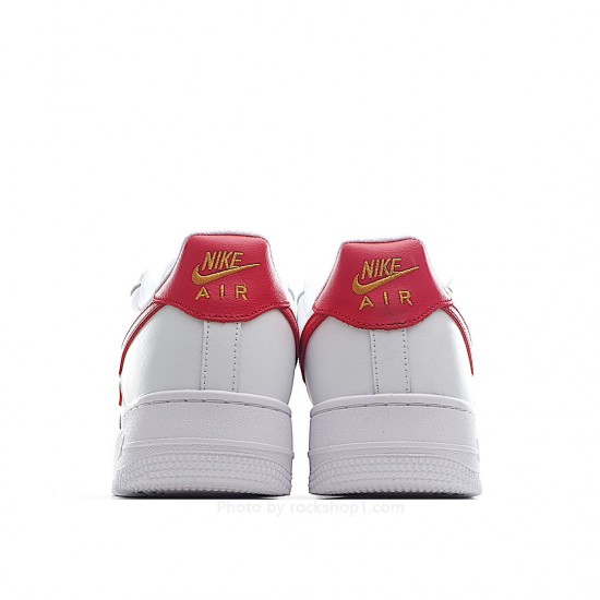 Nike Air Force 1 '07 Essential White and Red Low Top