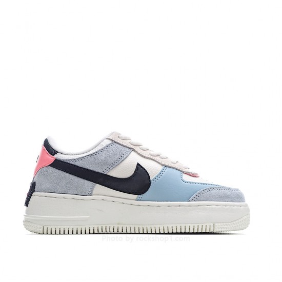 Nike Air Force 1 Shadow Blue Pink Green