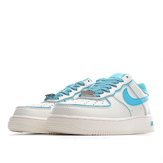 NikeAir Force 1 07 Low Beige Blue Low Top