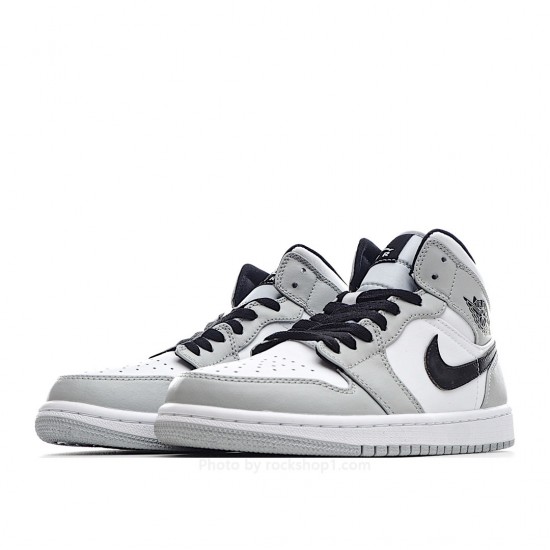 Air Jordan 1 Mid GS 'Light Smoke Grey'