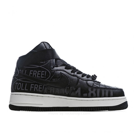 Nike Air Force 1 07 Premium Black Grey 3M Reflective