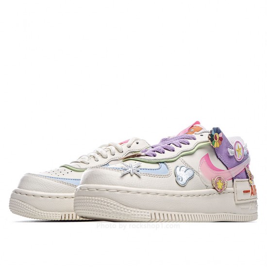 Nike Air Force 1 Shadow Blue, Purple, Pink, Green