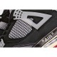 Air Jordan AJ4 RetroCream Cicada Wing Black Gray Red