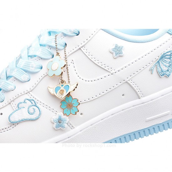 Nike Air Force 1 Low White and Blue