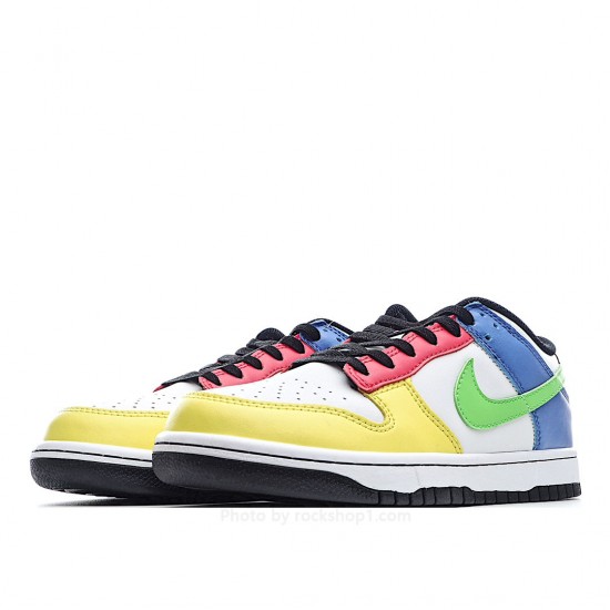 Nike DUNK LOW "Free 99 White Yellow Green Blue Pink"