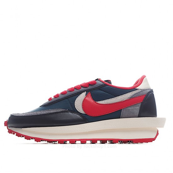 Nike sacai x Undercover x LDWaffle 'Midnight Spruce University Red'