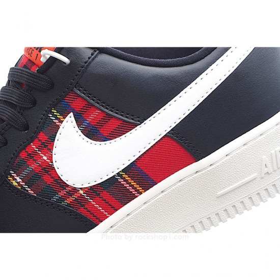 Nike Air Force 1 Low Top Black Red