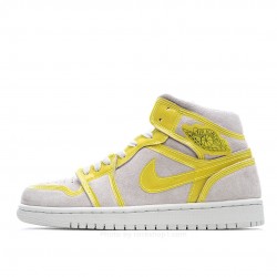 Wmns Air Jordan 1 Mid LX 'Off White Opti Yellow'