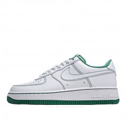 Nike Air Force 107 White and Green Low Top