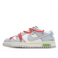 Nike SB Dunk OFF-WHITE Grey Red Blue