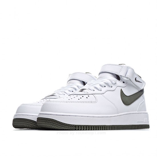 Nike Air Force 1 Mid Mid Top White Green