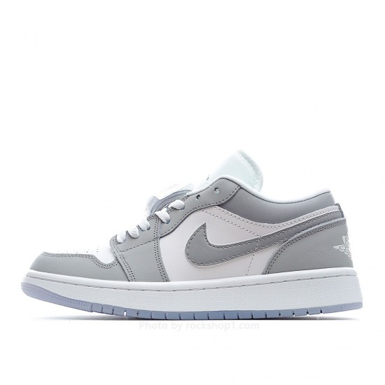 Wmns Air Jordan 1 Low 'White Wolf Grey'