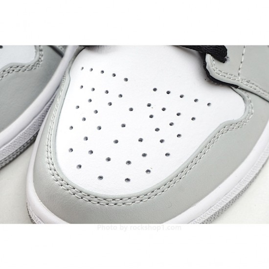 Air Jordan 1 Mid GS 'Light Smoke Grey'