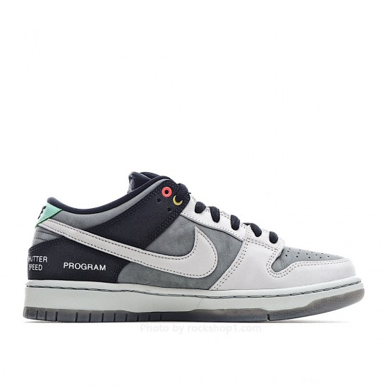 Nike sb dunk "VX1000 Comcorder" black, white and gray