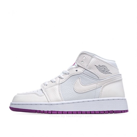 Air Jordan 1 Mid GG AJ1 Joe 1 Colorful Pink Chameleon Ultraviolet Temperature Change 