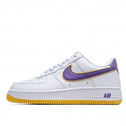 Nike Air Force 107 Low Purple Gold Low Top