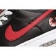 Nike Dunk Low Premium Black and Red Low Top Sneakers