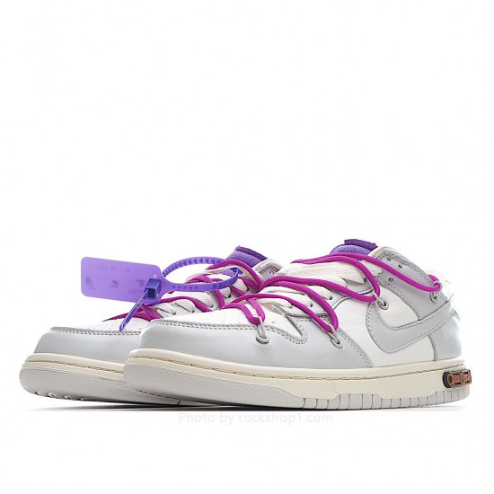 Off-White x Nk Dunk Low '12 of 50' OW Sneakers