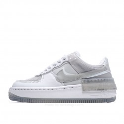 Nike WMNS Air Force 1 Shadow White and Grey Air Force Sneakers