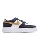 Nike Air Force 1 Low Low Top Black And White Gold