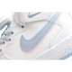 Nike Air Force 1 mid White pink blue