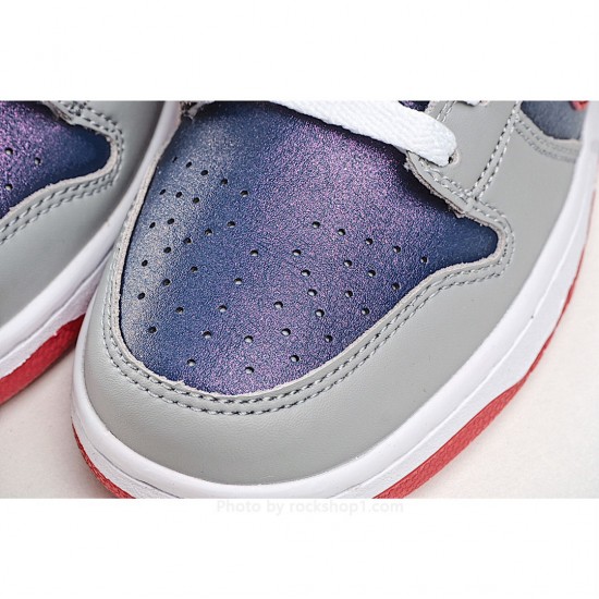 Nike SB Dunk Low Pro QSSamba Grey Red Blue