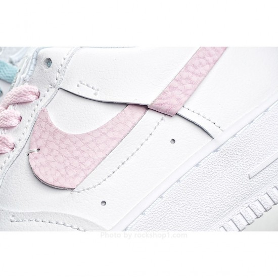 Nike Air Force 1 '07 Luxe White Pink Green Low Top