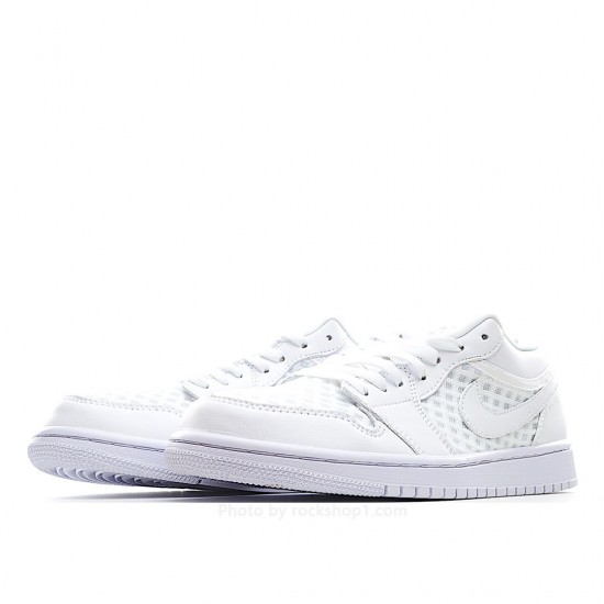 Wmns Air Jordan 1 Low Breathe 'Triple White'